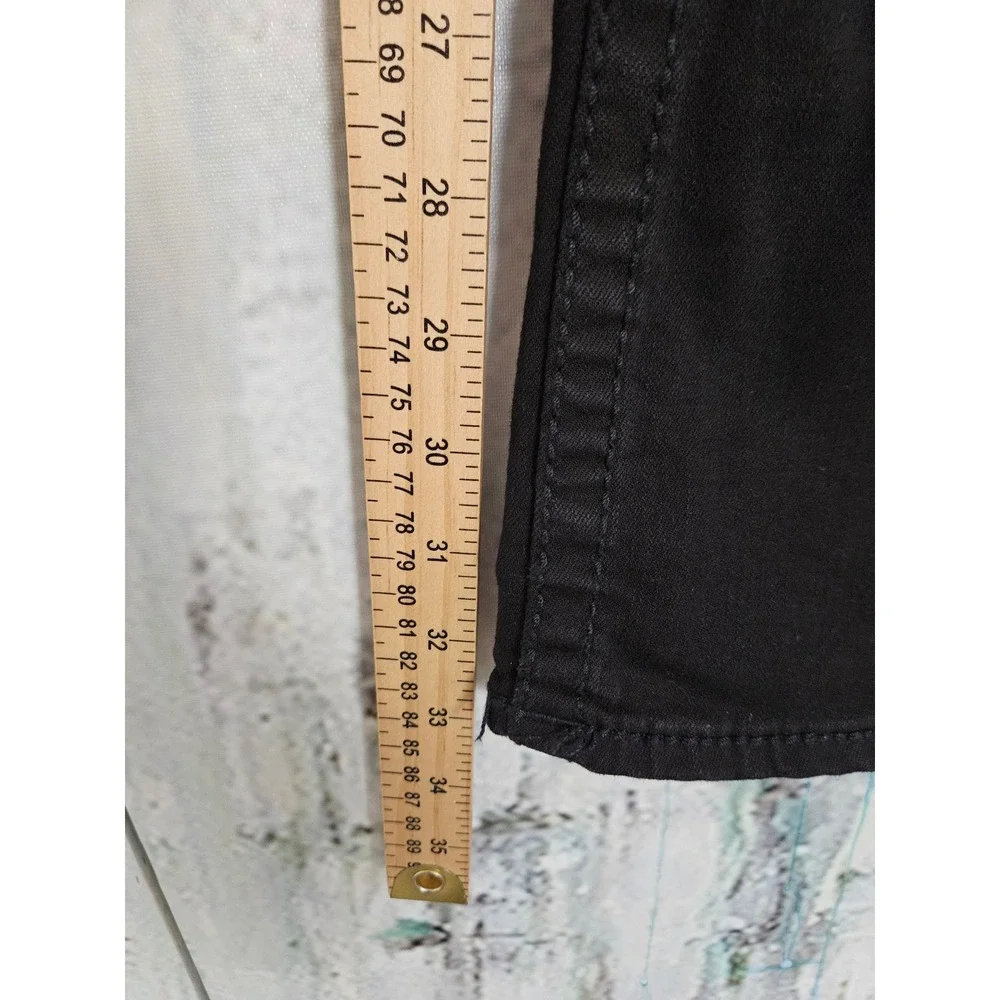 Salvage Mayhem Straight Jeans 33R Black Distressed Ripped Denim Regular Fit Mens